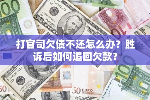 北京打官司欠债不还怎么办？胜诉后如何追回欠款？