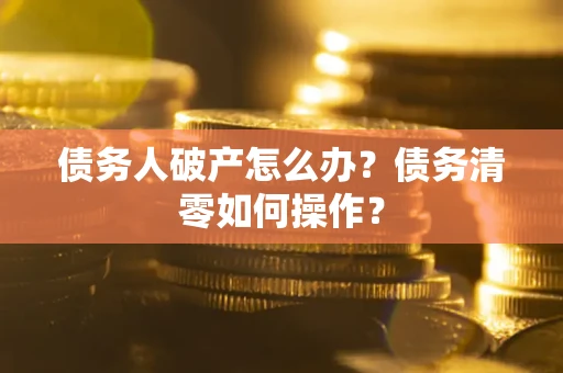 北京债务人破产怎么办？债务清零如何操作？
