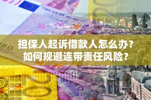 北京担保人起诉借款人怎么办？如何规避连带责任风险？