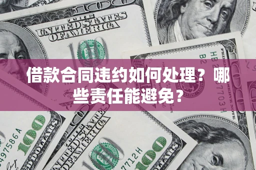 北京借款合同违约如何处理？哪些责任能避免？