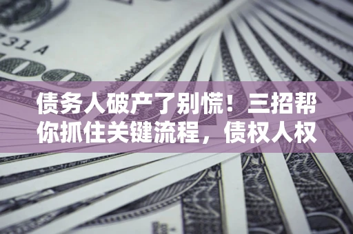 北京债务人破产了别慌！三招帮你抓住关键流程，债权人权益不再缩水