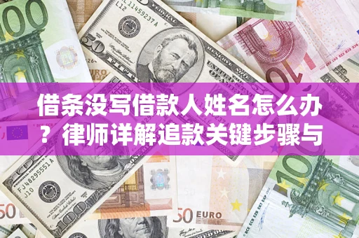 北京借条没写借款人姓名怎么办？律师详解追款关键步骤与证据链构建