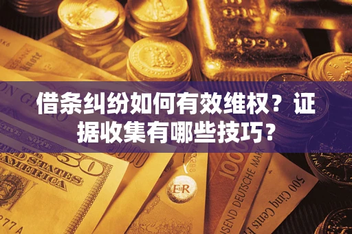 北京借条纠纷如何有效维权？证据收集有哪些技巧？