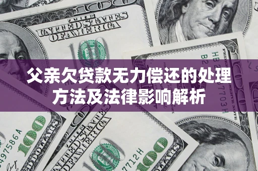 北京父亲欠贷款无力偿还的处理方法及法律影响解析